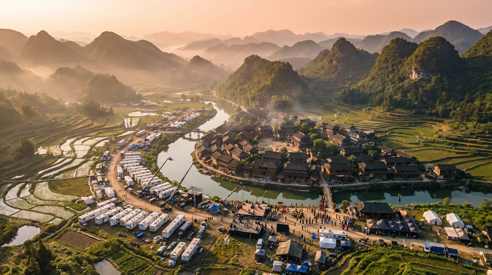 黑丝海角社区栏目航拍外景拍摄基地全景