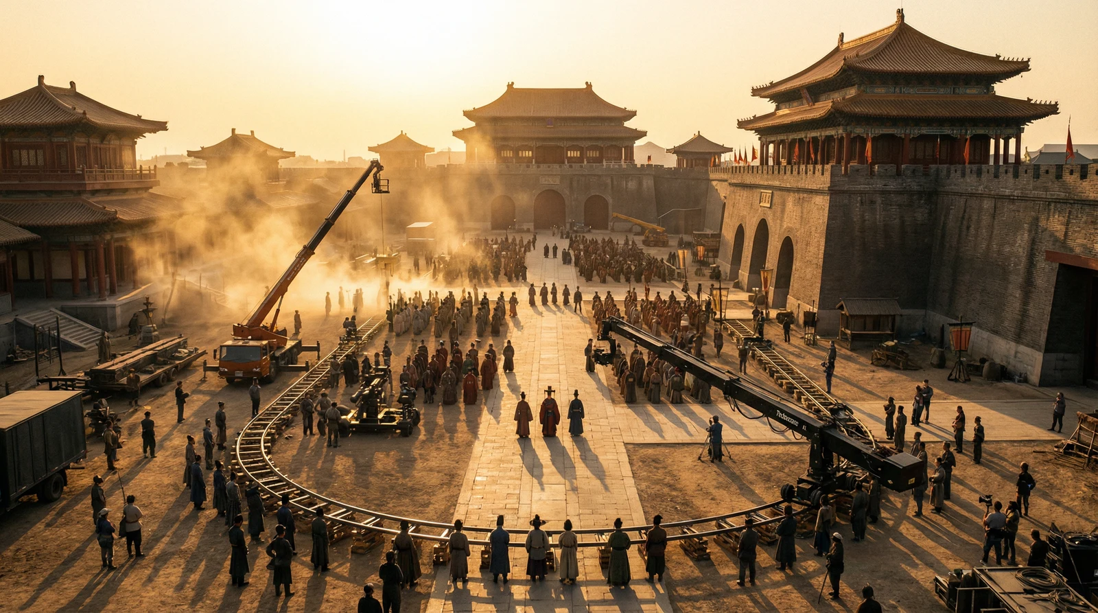 黑丝国产视频栏目大型影视拍摄基地全景